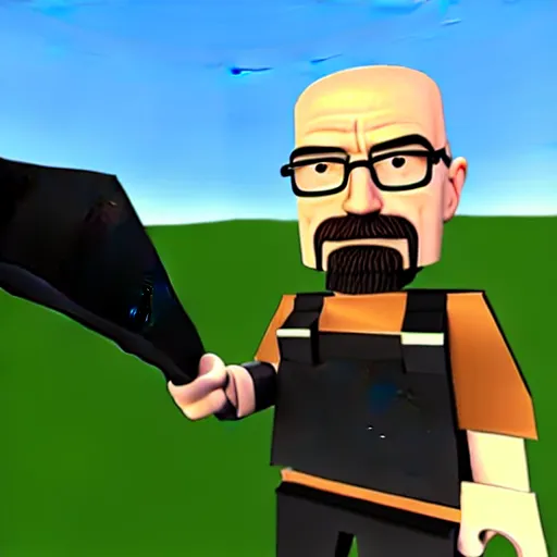 Image similar to walter white in roblox