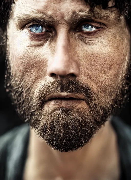 Image similar to closeup portrait of barabbas, depth of field, zeiss lens, detailed, symmetrical, centered, fashion photoshoot, by Annie Leibovitz and Steve McCurry, David Lazar, Jimmy Nelsson, Breathtaking, 8k resolution, extremely detailed, beautiful, establishing shot, artistic, hyperrealistic, beautiful face, octane render