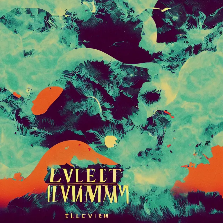 Prompt: velvet tsunami album cover, no text, no watermark, film, gradient