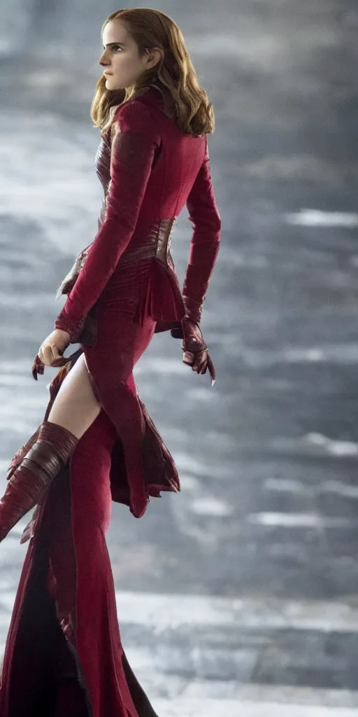 Image similar to Still of Emma Watson as Scarlett Witch