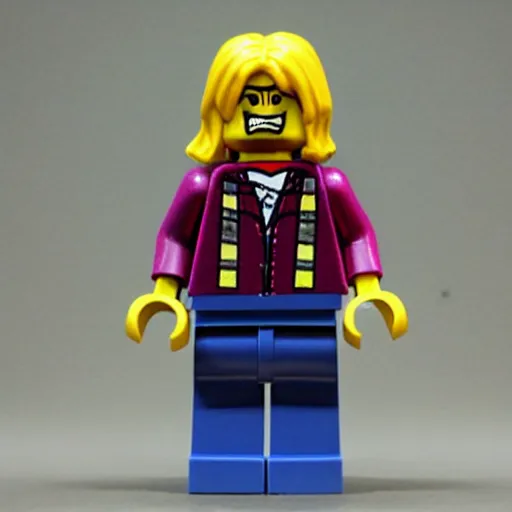 Image similar to Kurt cobain lego figure