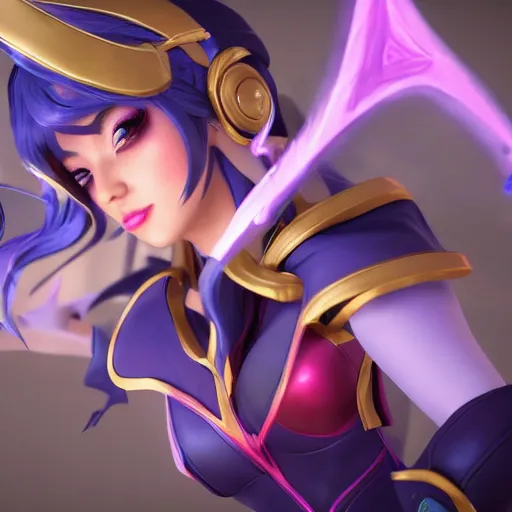 Image similar to still of pretty Irelia (League of Legends) in KDA More music video. 3d render, octane render, game art, realistic, highly detailed, trending on artstation, 4k, trending on artstation, pixar, cgsociety, unreal engine 5, redshift render, trending on artstation, blender, behance, cg