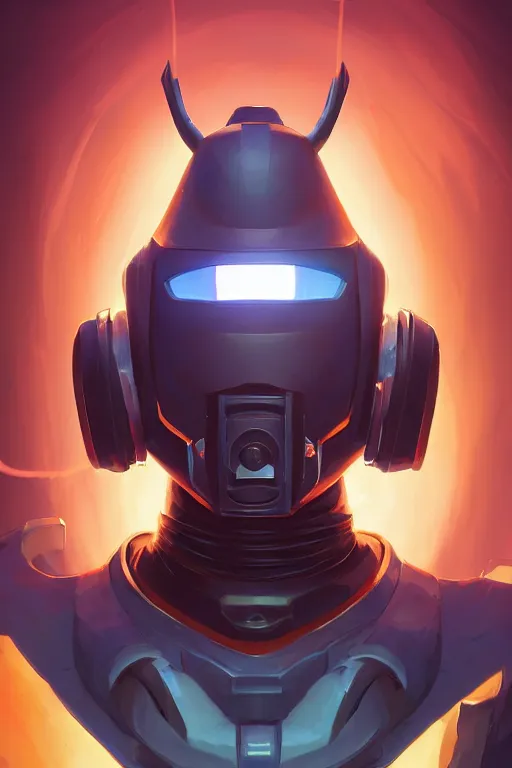 Image similar to epic mask helmet robot ninja portrait stylized as fornite style game design fanart by concept artist gervasio canda, behance hd by jesper ejsing, by rhads, makoto shinkai and lois van baarle, ilya kuvshinov, rossdraws global illumination radiating a glowing aura global illumination ray tracing hdr render in unreal engine 5