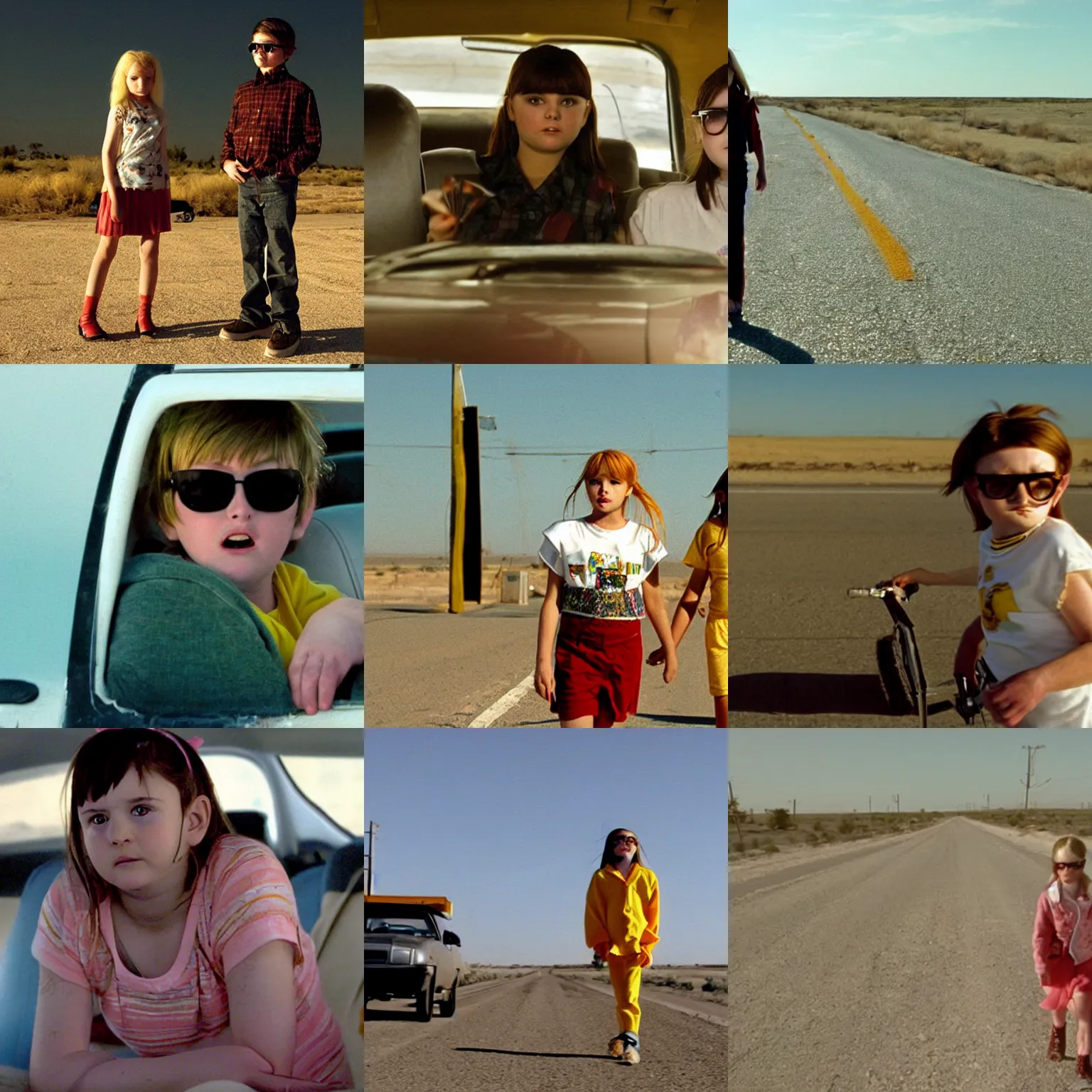 Prompt: a film still from little miss sunshine ( 2 0 0 6 )