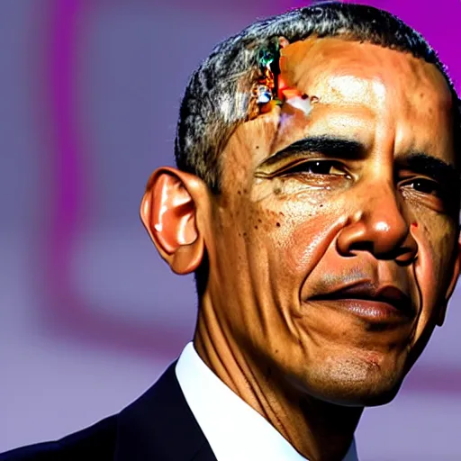 Image similar to obama with a cut off ear
