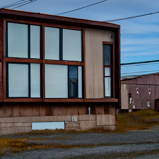 Image similar to avant - garde residential property in nome, alaska.