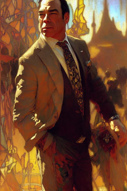 Image similar to jon taffer, painting by gaston bussiere, craig mullins, greg rutkowski, alphonse mucha