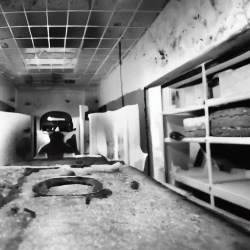 Image similar to killer donut in the backrooms found footage, scary, detailed,