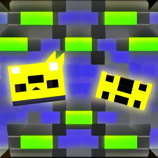 Prompt: Geometry Dash,