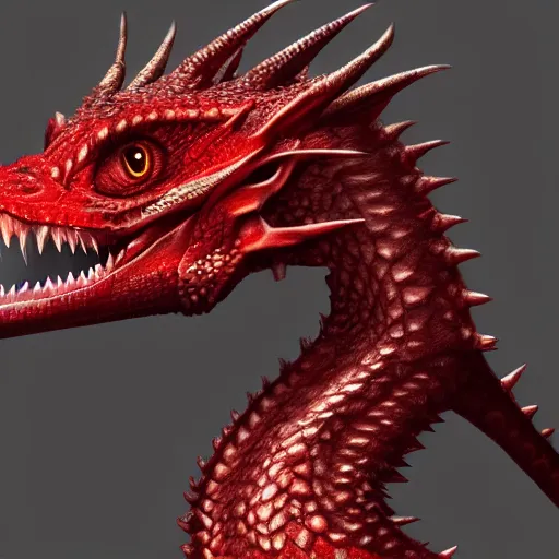 Prompt: a small arrogant red dragonling pet, highly detailed illustration, headshot, 4k