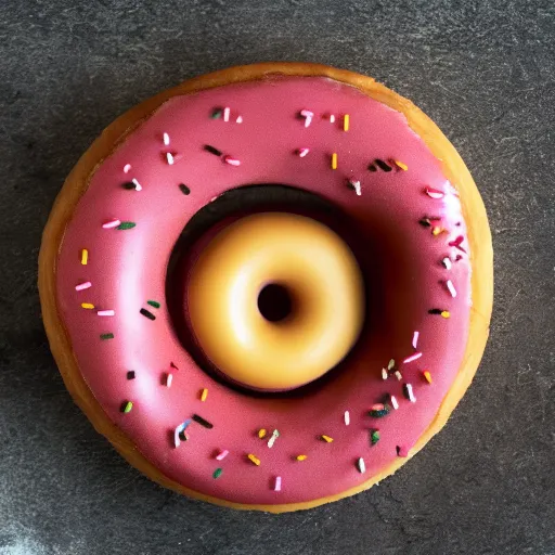 Image similar to photo of a screaming donut