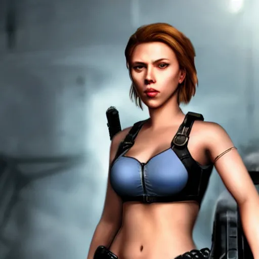 Prompt: Scarlett Johansson as Jill Valentine