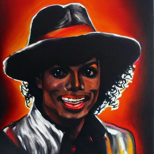 Prompt: michael jackson einstein portrait