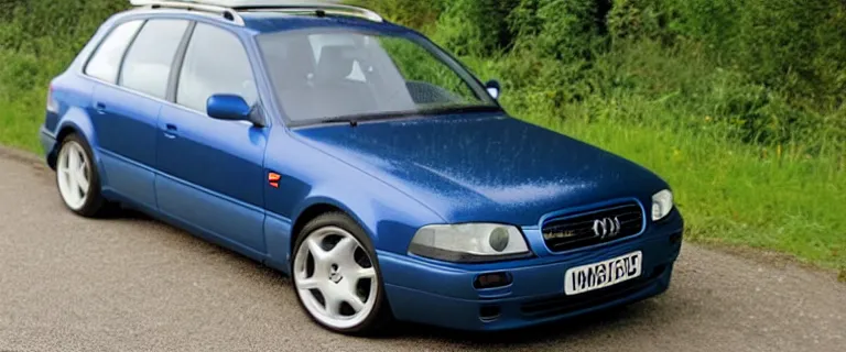 Image similar to Beater Denim Blue Audi A4 B6 Avant (2002) with patina, created by Barclay Shaw