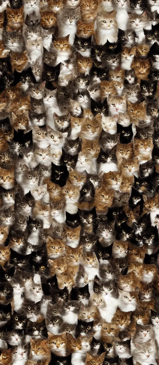 Image similar to tornado made of cats