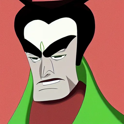 Prompt: a portrait of aku by genndy tartakovsky