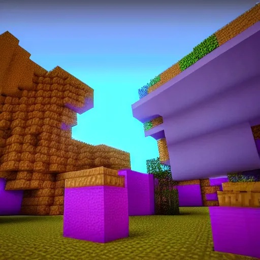 Image similar to HD minecraft animation, cinema4d