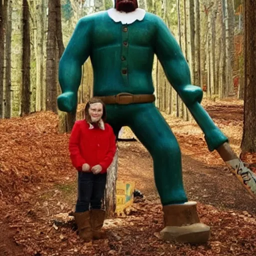 Image similar to Paul Bunyan runs for president