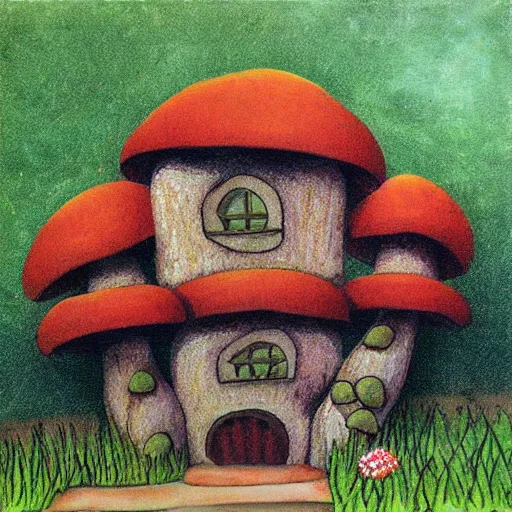 Image similar to mushroom house