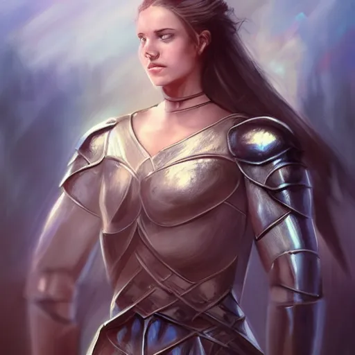 Prompt: beautiful female knight, portrait, lord of the rings, concept art, dramatic lighting, trending on artstation