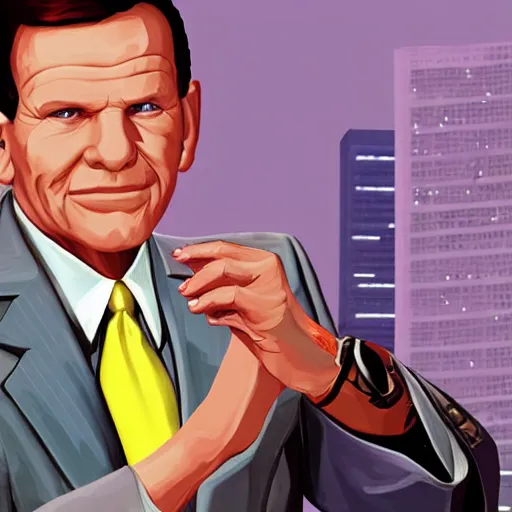 Image similar to kenneth copeland in grand theft auto vice city
