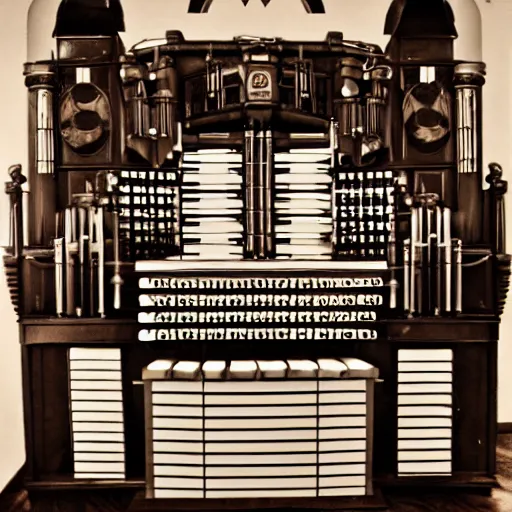 Prompt: dieselpunk pipe organ