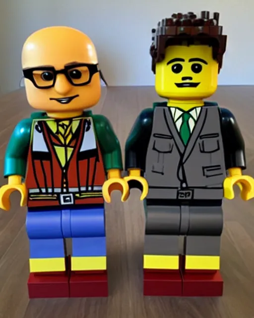 Prompt: danny devito lego brickheadz