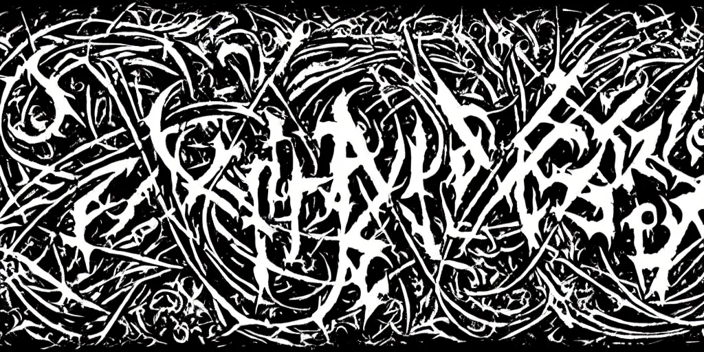 Image similar to death metal logo for the band subsume