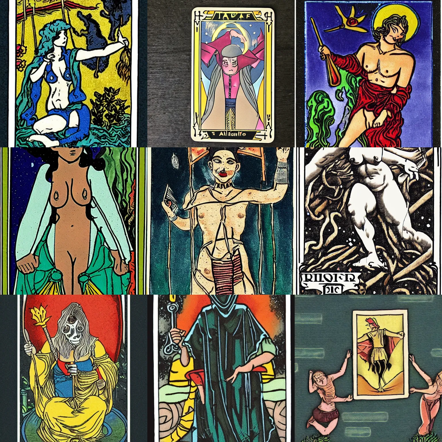 Prompt: alternative tarot card leaving much for the imagination to introspect