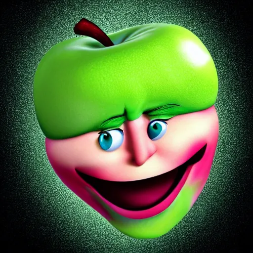 Prompt: rob schneider as an apple