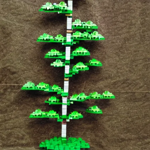 Prompt: stock lego trees