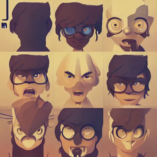 Image similar to face icon stylized minimalist regular show, loftis, cory behance hd by jesper ejsing, by rhads, makoto shinkai and lois van baarle, ilya kuvshinov, rossdraws global illumination