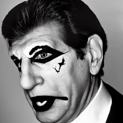 Prompt: [portrait of Patrick Balkany as the Joker]