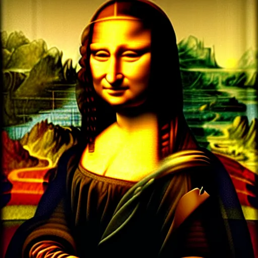 Prompt: john oliver as mona lisa