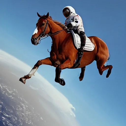 Prompt: a photo of an astronaut riding a horse
