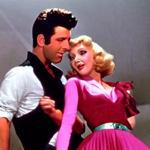 Prompt: film still from grease
