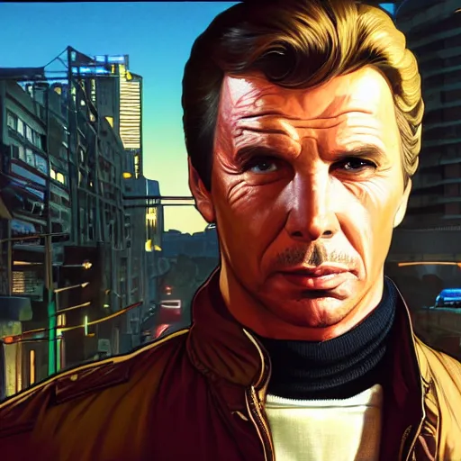 Prompt: [UHD Fonze as a GTA character on the streets of futuristic laserpunk Dallas, correct face, intricate facial details, symmetrical face, elegant, graphic detail, digital painting, trending on artstation, concept art, tonalism, sharp focus, illustration, art by Akira Toriyama and Greg Rutkowski and Alphonse Mucha]