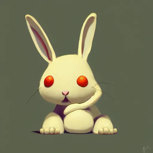 Prompt: goro fujita illustration of a cute bunny, art by goro fujita, plain drawing, concept art, sharp focus, artstation