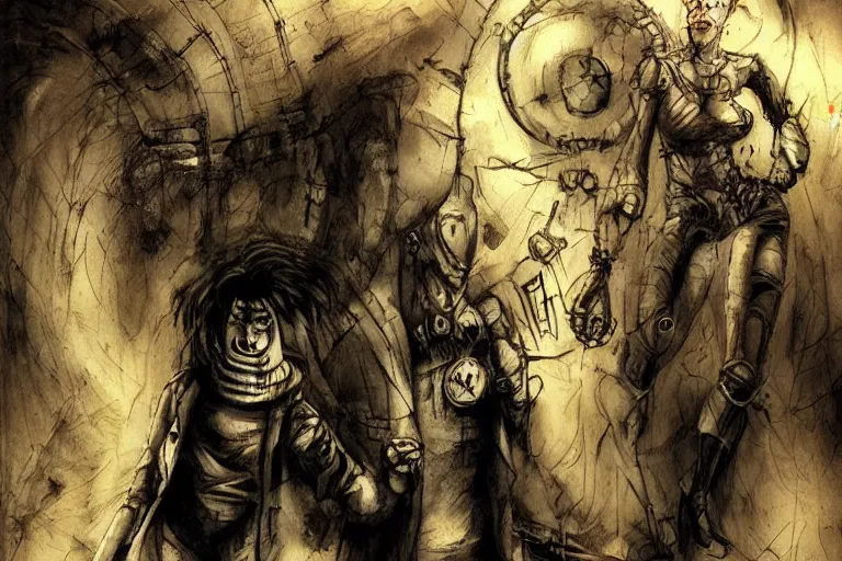 Image similar to stuck in a time loop by ben templesmith