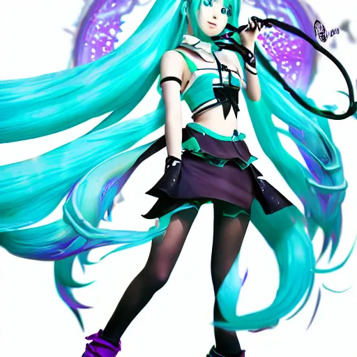 Image similar to Hatsune Miku in Arcane by riot games