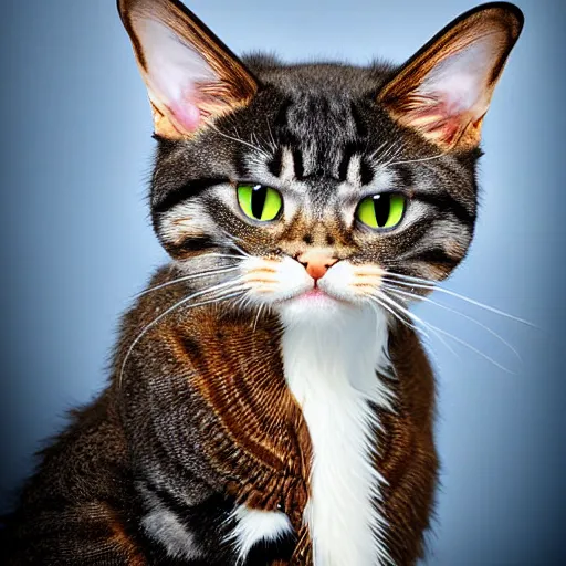 Image similar to a dragon - cat - hybrid, animal photography, wildlife photo