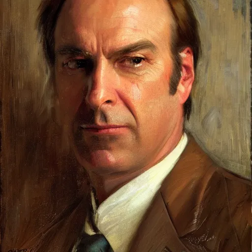 Image similar to saul goodman of better call saul, face detail by theodore ralli and nasreddine dinet and anders zorn and nikolay makovsky and edwin longsden long, bronze age, sword and sorcery, oil on canvas, masterful intricate artwork, excellent lighting, high detail 8 k