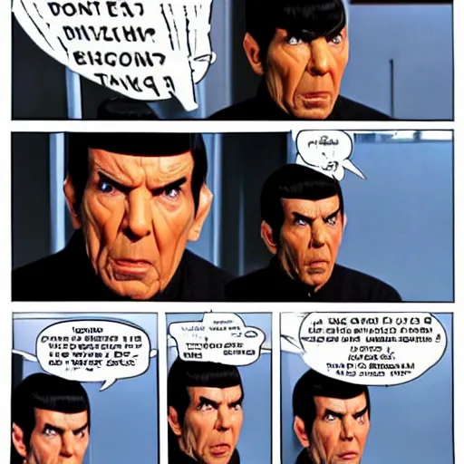 Image similar to Spock crying