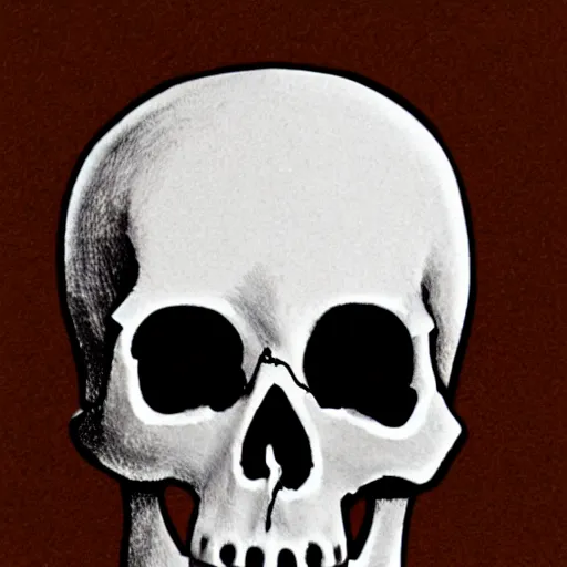 Prompt: amythest skull