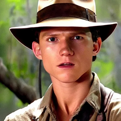 Prompt: tom holland as indiana jones