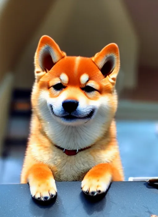 Image similar to the cutest shiba inu