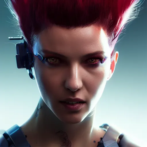 Prompt: kerli koiv, cyberpunk 2 0 7 7 character headshot, sharp, digital matte painting, anime key art by yoshitaka amano, greg rutkowski, wlop, dramatic lighting, trending on artstation