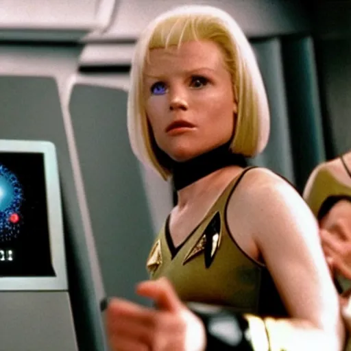 Prompt: illumina next generation sequencer in the movie star trek : first contact ( 1 9 9 6 )