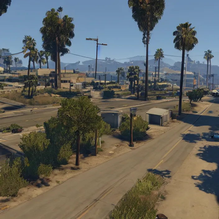 Prompt: Maxed Out GTA 5 With Realistic Vegetation And Photorealistic Graphics Mod On RTX 3080 4K Ray Tracing