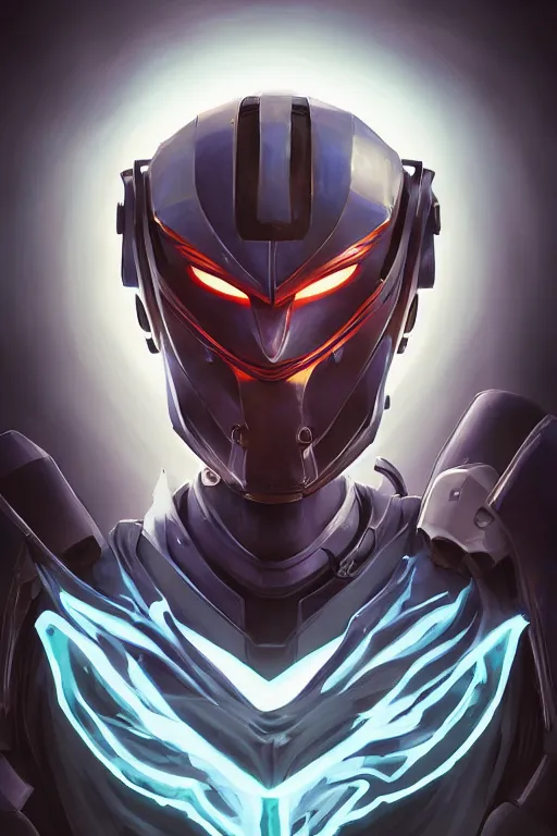 Image similar to epic mask helmet robot ninja portrait stylized as fornite style game design fanart by concept artist gervasio canda, behance hd by jesper ejsing, by rhads, makoto shinkai and lois van baarle, ilya kuvshinov, rossdraws global illumination radiating a glowing aura global illumination ray tracing hdr render in unreal engine 5